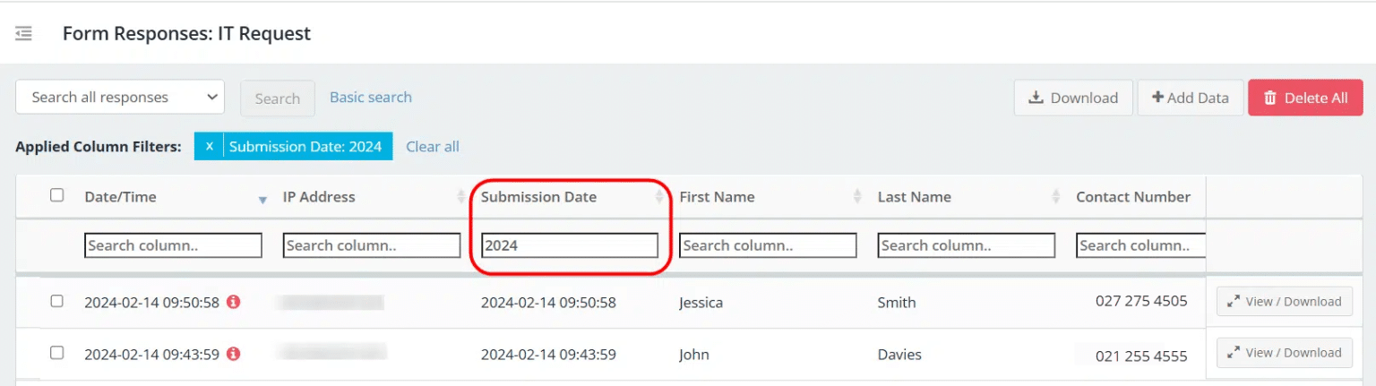 View, print, and download individual responses - Snapforms Resources & FAQs